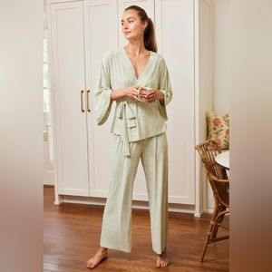 LAKE DreamKnit Kimono Pajama Set